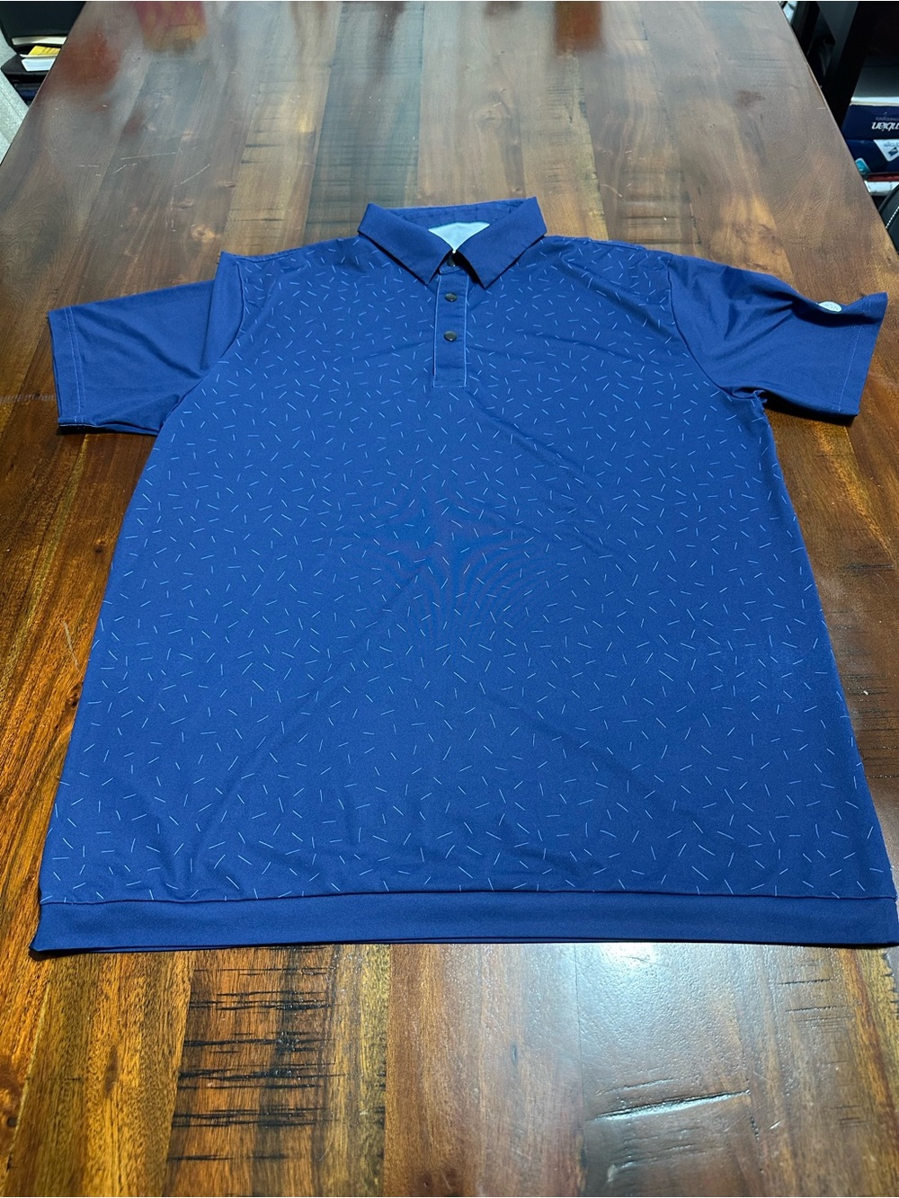 Chippopotamus Men's Royal Blue Short-Sleeve Golf Polo with Subtle Stitch Detail